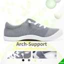 AISFAES Mesh Slip On Shoes Women Comfort Knit Slip On Loafer Casual Fashion Sneaker Lightweight and Breathable Walking Flats