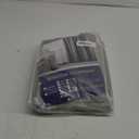 HOMEIDEAS 2 Panels Silver Grey Faux Silk Blackout Curtains, 52 X 96 Inch Room Darkening Satin Thermal Insulated Window Drapes for Bedroom, Indoor