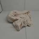 Turquoize Stretch Futon Cover Armless Sofa Cover Sofa Bed Slipcover Futon Couch Cover Furniture Protector with Elastic Bottom Feature Thick Soft Checked Jacquard Fabric, Ivory