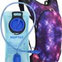 Roptat Hydration Backpack Pack with 2L Hydration Bladder - Lightweight Water Backpack Water Pouch for Women Men Running Riding Biking Music Festival