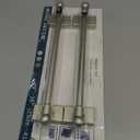 Turquoize 2 Pack Magnetic Curtain Rods, Multi-Use, Adjustable 9-16 inch, Nickel, 2-Pack