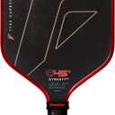 Franklin Sports PRO Pickleball Paddles  C45 Carbon Fiber Series - Official USAP + UPA Approved  Pro Player Design (16 mm, Dynasty |Electric Red)
