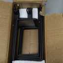 6 Pair Expandable Literature Display Shelf for Pegboard, Metal Wire Peg Board Magazine Holder, Pegboard Shelves Accessory for Trade Shows, Exhibitions, Offices, and Retail Stores, Black