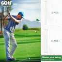 Golf Alignment Sticks, 3 Pack 58Golf Sticks Alignment Rods, Full Golf Practice Swing Trainer to Align Your Golf Shot (White)