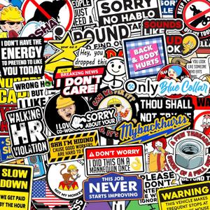 225 PCS Funny Hard Hat Stickers for Men (Dirty) Adult Humor Waterproof Vinyl Welding Helmet, Tool Box, Electrician, Mechanic Construction - Sarcastic Gifts for Men No Repeat