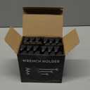 48PCS Tool Magnetic Wrench Organizer,Customizable Magnet Modular Tool Organizer for Tool Drawers - Wrench Rack with Metric&SAE Labels-Perfect Tool Storage Holder-Ideal Gift Choice -Black with Magnets