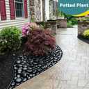 20lbs Black Rocks for Planters, 3-4 Inch Decorative Rocks for Potted Plants, Polished Garden Stones for Outdoor Landscaping, Walkways, Yard, River Rocks for Flower Pots, Vase