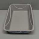 Petmate Basic Open Cat Litter Pan, Multidirectional Easy to Clean Plastic Litter Box, Gray, Made in USA, 14.5" x 10.5" x 3.5", Small Recommended for Kittens and Small Cats (Blue Mesa/ Mouse Gray)