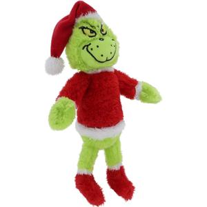 RELIGES 9 inches Green Christmas Monster Plush Toy  Soft Christmas Stuffed Animal Doll for Boys and Girls, Perfect for Christmas Decorations and Gifts (Sneaky Green)