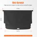 Cargo Cover for Ford Bronco 4-Door 2021-2026 Accessories Leather Retractable Trunk Cover Security Shielding Shade Cargo Luggage Cover Trunk Storage Privacy Protection Luggage Shade Shield