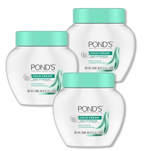 POND'S Cold Face Cream, Skin Care Facial Cleanser for All Skin Types, Deep Moisturizing Face Wash & Makeup Remover, 9.5 oz, 3 Pack