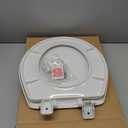 Mayfair Caswell Modern Slow Close Toilet Seat, Durable Plastic Seat, Made in USA, Round, White, 4-Pack