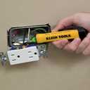 Klein Tools NCVT1P Voltage Tester, Non-Contact Low Voltage Tester Pen, 50V to 1000V AC, Audible and Flashing LED Alarms, Pocket Clip