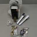 Keyless Entry Fingerprint Door Lock with Keypad and Handle for Home, Rental, Garage, Office and Hotel (Silver Smart Lock)