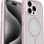 OtterBox iPhone 15 Pro Max Defender Series XT Case with MagSafe, Screenless, Rugged - Non-Retail Packaging - Clear/Pink