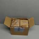 Fuutreo 50 Pcs Brown Kraft Paper Gift Bags with Window 4 x 2.75 x 4.5 In, Handles & Tags for Wedding, Valentine's, Mother's Day Gift Wrap