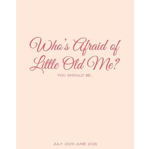Willow Creek Press Booklet Monthly Planner, Who's Afraid Academic July 2025 - June 2026 7.5" x 9.5" Booklet Monthly Planner