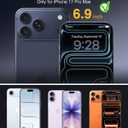 Lanhiem for iPhone 17 Pro Max Magnetic Case with Belt Clip Holster, [Compatible with Magsafe] Heavy Duty Rugged 3 Layer Drop Protection Cell Phone Cover, Anti-Drop with 360° Rotating Kickstand Black