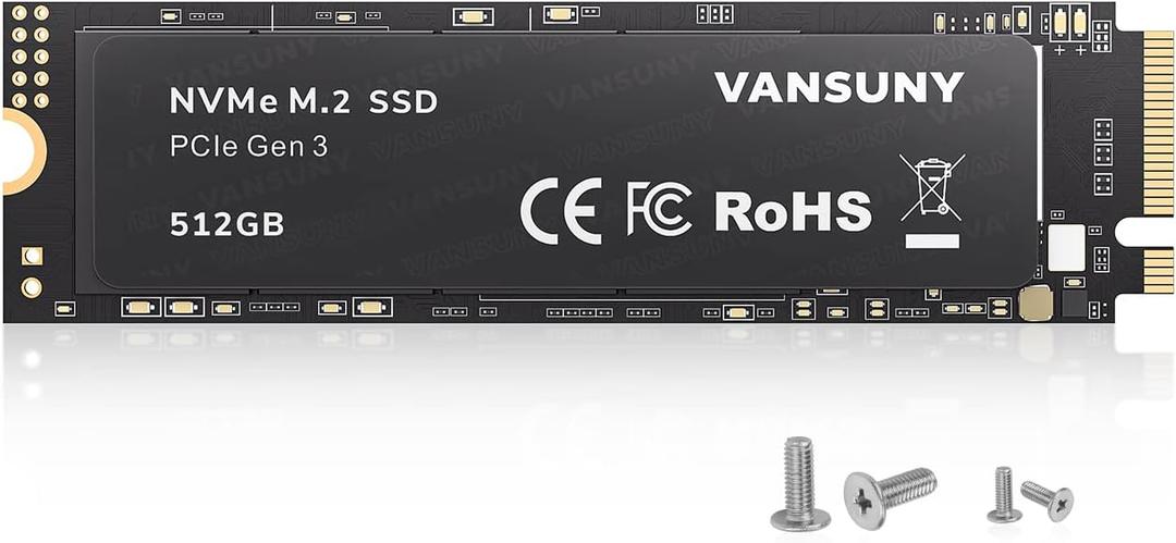 Vansuny 512GB NVMe M.2 Internal Solid State Drive PCIe 3.0 TLC M.2 SSD 3D NAND 2280 Speed up to 3400/2900MB/s Internal Solid State Hard Drive PCIe SSD
