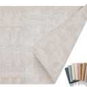 UnivoColors Faux Leather Placemat Set of 6,17"  12" Double-Sided Design,Waterproof,Heat-Resistant,Easy to Clean,Perfect for Dining Table,Kitchen, and Party Decoration(Beige)