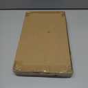 Bamboo Placemats with Fabric Border Set of 4 Natural Bamboo Rectangular Rolling Table Mats for Dining Kitchen Table Heat Resistant Table Protection Light Brown