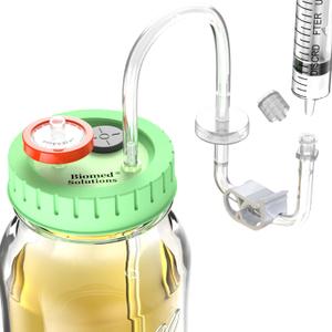 Upgraded Lliquid Culture Lid with Tubing for Media Extraction Standard Mason Jar Mycology Tube Lid for Mushroom growing (1pcs)