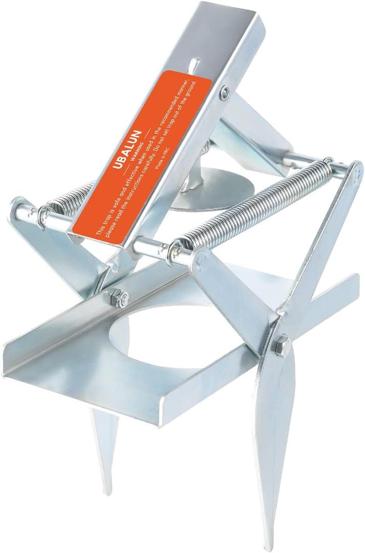Mole Traps That Kill, Easy Setup and Quick Kill Scissor Traps, Vole Gopher Trap for Lawns, Heavy Duty and Non-Toxic (1 Trap)