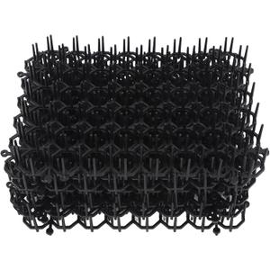 12Pcs Cat Repellent Deterrent Outdoor Scat Mat, Cat Scat Mat with Spikes, Cat Repellent Outdoor Mat, Prickle Strips Digging Cat Deterrent Outdoor, Plastic Spike Mat for Keeping Away Cats Dogs