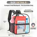 Oraben Clear Backpack Stadium Approved, Clear Bag 12 x 6 x 11 in, Small Transparent Backpack for Concerts, Sports Events, Festivals, Waterproof, Adjustable Straps, Women Men