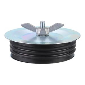 PATIKIL 150mm Sewer Cleanout Cap, Steel Mechanical Test Plug Expansion Pipe Plug Sewer Cleanout Cover Durable Sewer Pipe Plug Fit for Most Pipes Sink Pools, Black