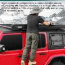 Wrangler Door Hinge Step for Jeep Wrangler 2007-2023 JK JKU JL JLU & Gladiator JT Door Hinge Foot Pegs Roof Step 1 Pack
