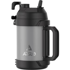 Sports Water Jug - Gallon Water Bottle - Large Insulated Stainless Steel Bottle for Gym, Workouts, Basketball, Football, Soccer - Keep Water Cold for Up To 24 Hours - 108 Ounce (Graphite)