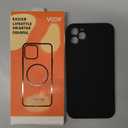 Vooii Magnetic for iPhone 17 Pro Max Case, Compatible with Magsafe (Premium Liquid Silicone) (Integrated Camera Control Button) Full Body Protective Anti-Scratch Microfiber Lining 6.9 inch, Black