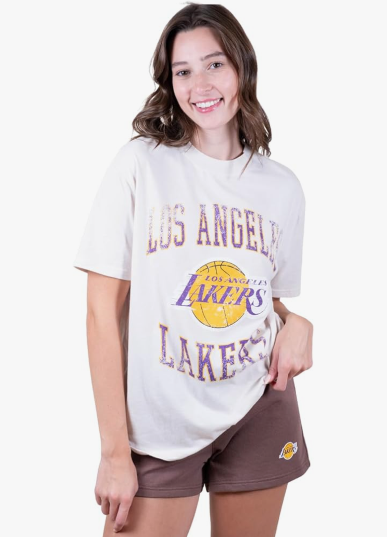 Ultra Game Women's NBA Official Super Soft T-Shirt & Short Set, XL