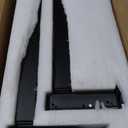 Fromann Electric Triple Motor 3 Tier 3 Leg L Shaped Desk Base Height and Width Adjustable Standing Corner Desk Frame for Home Office (Black)