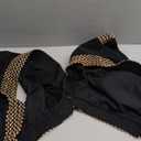 Milumia Women's Stitch Detail Strapless One Piece Swimsuit Cut Out Bandeau Bathing Suit (Large, Black)