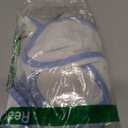 7Pcs Cotton Waterproof Baby Bibs Hook Loop Closure Newborn Bib Keepsake Baby Gift for Drooling Feeding Eating (Blue)