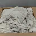 BEDELITE Boho Comforter Set Queen Size, Beige Tufted Striped Bed Set 3 Pieces, Soft Vintage Farmhouse Comforter for All Seasons, Boho Home Decor,Fluffy Jacquard Bedding with 2 Pillow Shams