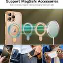 DOMAVER Magnetic Case for iPhone 16 Pro Max 6.9" with Stand [Compatible with Mag Safe] Translucent Slim Back Shockpfoof Protective Soft Cover with Kickstand for iPhone 16 Pro Max 6.9"- Desert Titanium