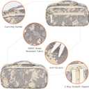 ECHSRT Tactical Pencil Case for Boy, Extra Large Capacity Camo Pencil Pouch for Men Adults, 3 Compartment Zipper Pen Case, Small Tool Bag Organizer for School Office Travel - Camo Grey