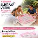 Pink Mahjong Racks with Pushers 18.7‘’ Mahjong Set of 4 Mahjong Accessories