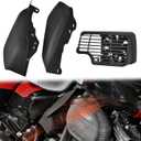 Air Deflector with Fan Cooler for Road Glide, Heat Shield with Cooler Fan Mid Frame Harley CVO Road Glide Limited Tri Glide Ultra Limited Electra Glide Classic 2017-2024 Accessories