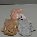 wegreeco Dog Diapers Female (3 Pack), Highly Absorbent Puppy Doggie Dog Diapers for Female Dogs Period, Washable Doggy in Heat, Small Medium Large Size (Medium) (Champagne Colour)