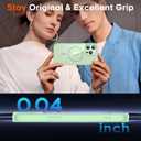 SUPFINE Magnetic for iPhone 13 Pro case, [Compatible with MagSafe][Clear Hard Back with Soft TPU Bumper][12FT Military Grade Drop Protection] Shockproof Phone Case,Clear ice Green