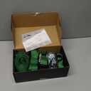 Ratchet Tie Down Straps Set, 1500 lbs Break Strength, 1" x 15' Heavy Duty Ratchet Straps with 4X Soft Loops Padded Handles Coated S Hook, Fits for Moving Appliances Motorcycle ATV Truck, Green