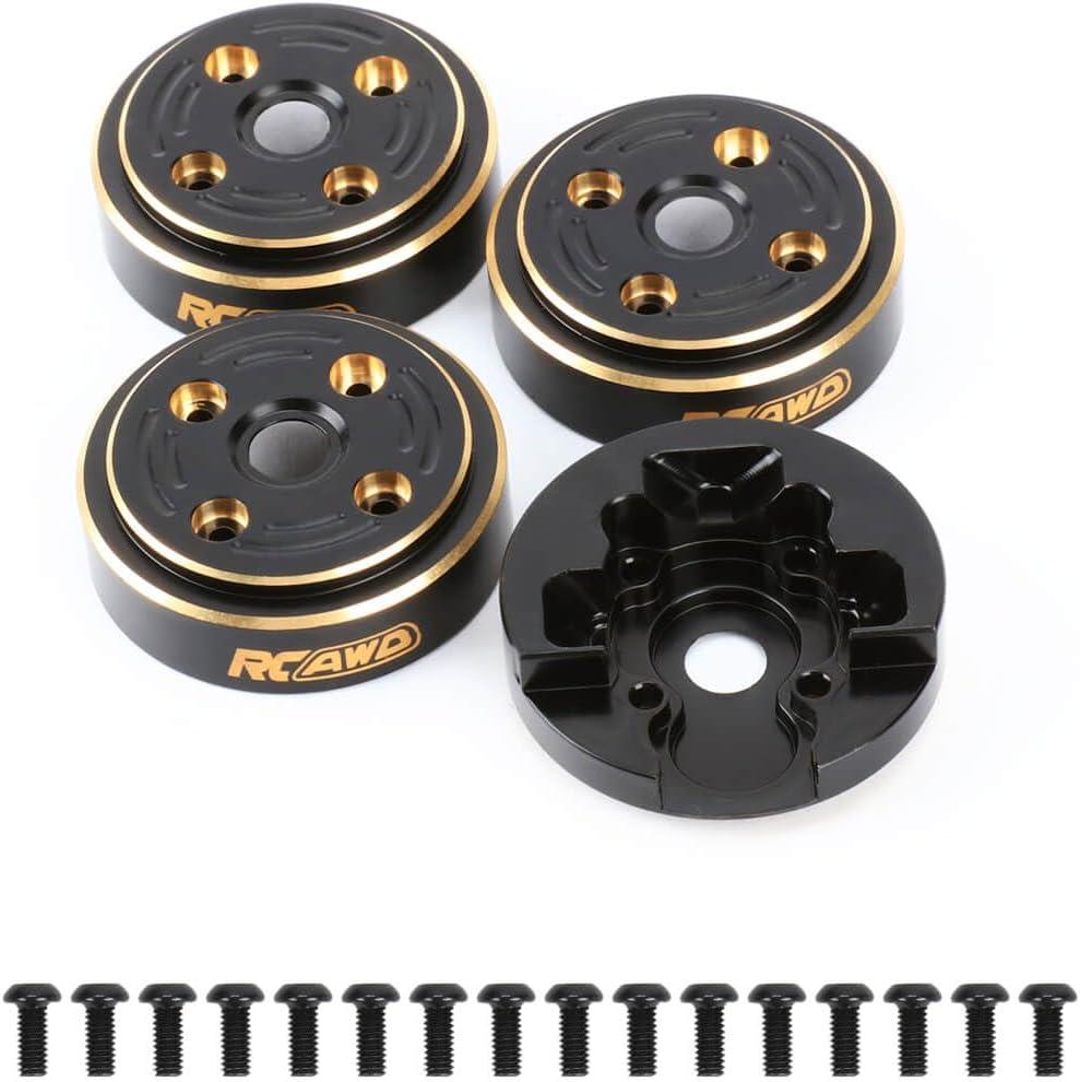 RCAWD Portal Axles Brass Weights 148g for FMS FCX24 Power Wagon, Smasher,K5 Blazer & FCX18 LC80 Land Cruiser 80 Upgrades, 1/24 1/18 Front & Rear Set Parts Black