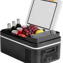 OLIXIS Portable Car Refrigerator, 21QT Single-Zone Electric Cooler for Vehicles, -4-68 Freezer Smart Control via Bluetooth with Car Battery Protection, Child Lock, 12/24V DC & 100-240V AC Powered