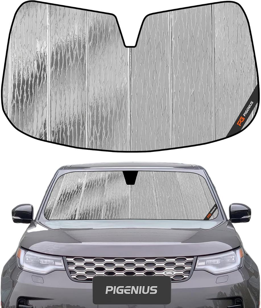 Pigenius Windshield Sun Shade for Land Rover Discovery 2017-2026 Front Window Sunshade - AstraGuard