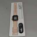 Smart Watch for Women Men Fitness: Smart Watch for iPhone&Android Bluetooth Call with SpO2 Sleep Heart Rate Monitor,IP68,Fitness Tracker with 120+Sport,Reloj Inteligente 30 Day+Battery Life, 2 Bands (Gold-Pink)