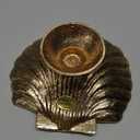 NIKKY HOME Vintage Gold Ring Holder Jewelry Dish, Shell Shaped Trinket Display Decorative Metal Tray Classy Birthday Gifts for Women